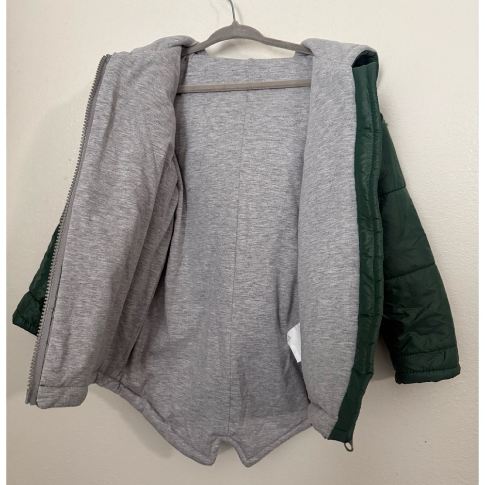 Green Dinosaur Hooded Puffer Jacket - Picture 7 of 8